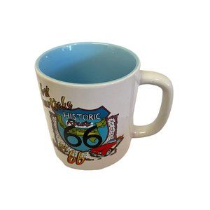 Get Your Kicks On Rt 66 Ceramic Coffee Mug Historic‎ Route Famous US Hwy Tea Cup